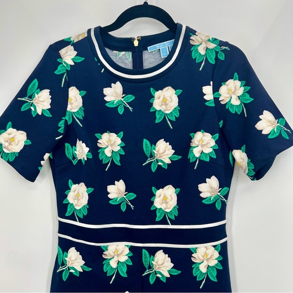 Draper James Magnolia Floral Bodycon Knee Length Bodycon Mini Dress Small - Picture 12 of 12